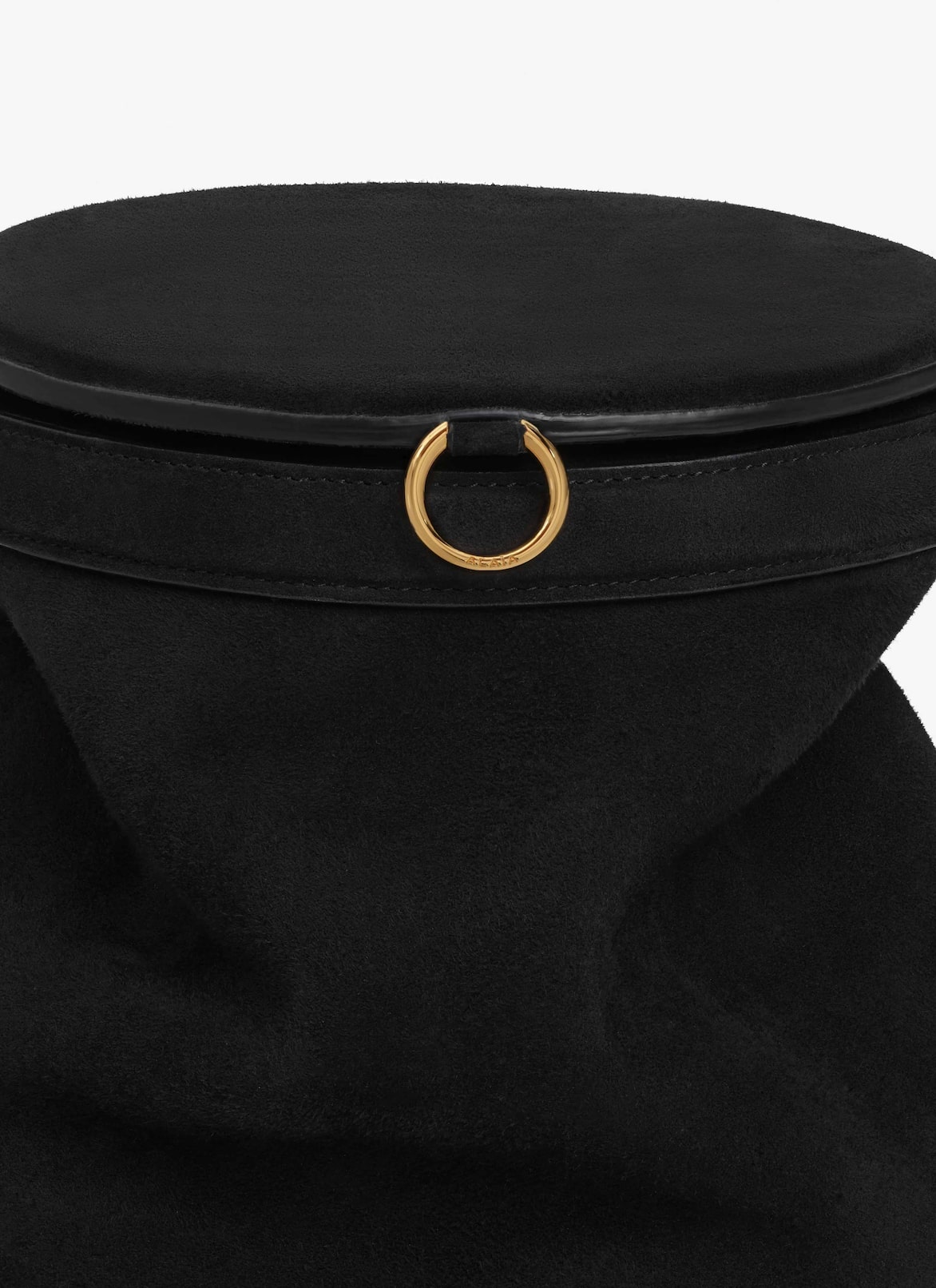 LA CANETTE MEDIUM BAG IN SUEDE GOATSKIN ALAÏA BLACK LA CANETTE MEDIUM BAG IN SUEDE GOATSKIN